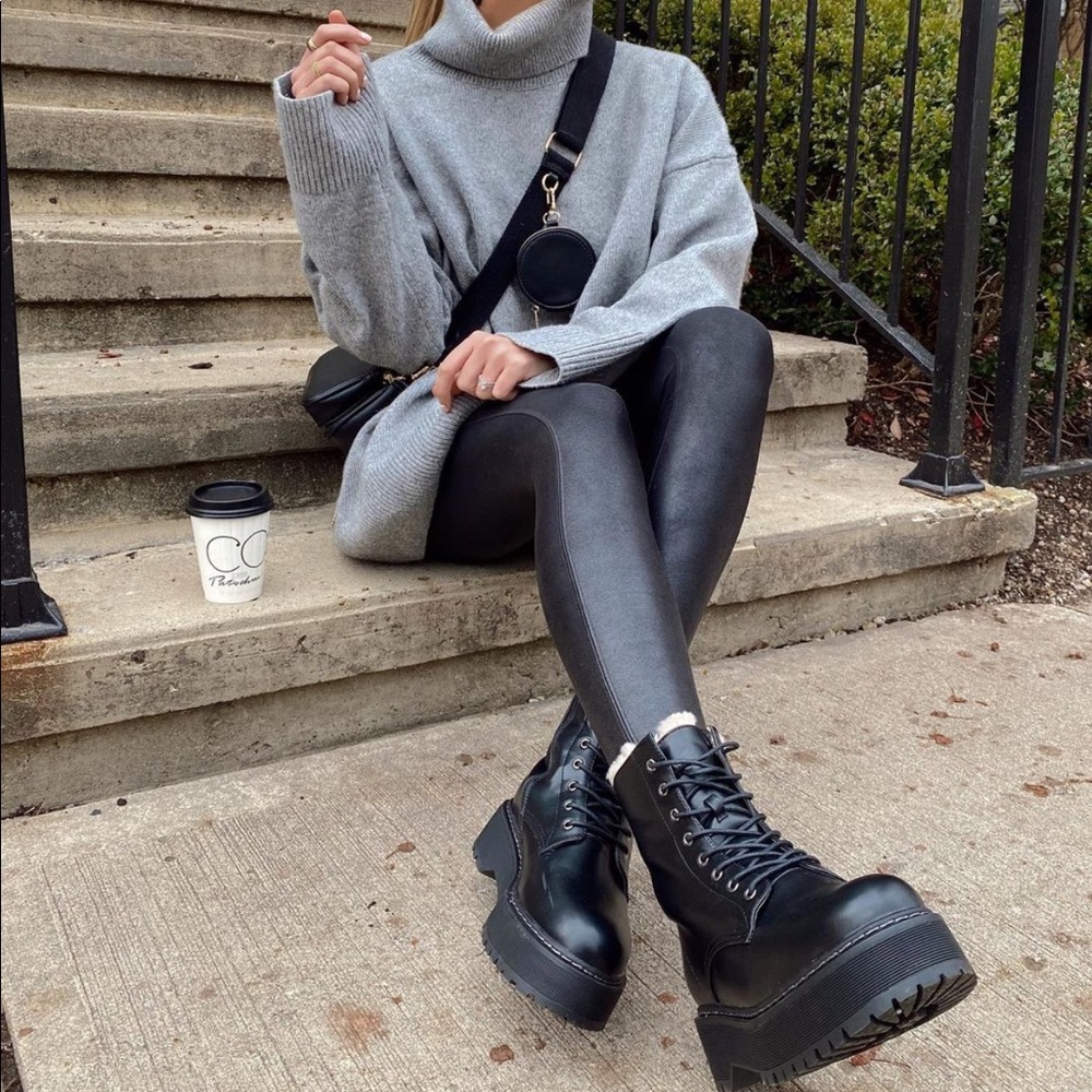 Spanx Faux Leather Leggings